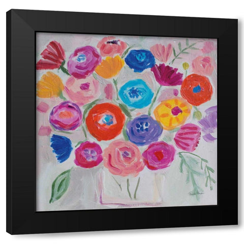 Delicate Fare II Black Modern Wood Framed Art Print with Double Matting by Zaman, Farida