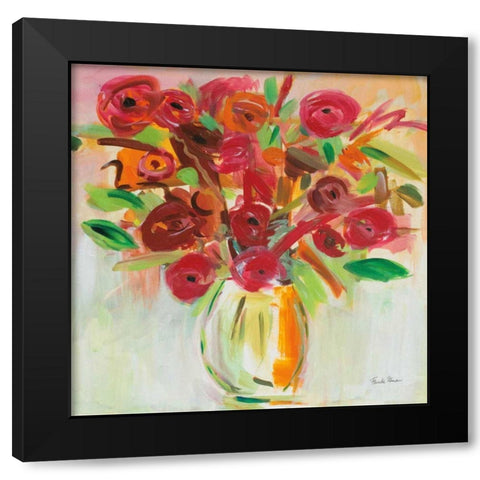 Feeling Bold Black Modern Wood Framed Art Print by Zaman, Farida