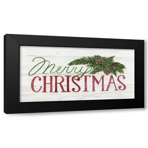 Holiday Saying II on Wood Whitewash Dark Black Modern Wood Framed Art Print by McKenna, Kathleen Parr
