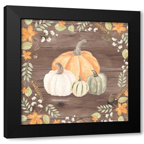 Autumn Offering II Dark Black Modern Wood Framed Art Print with Double Matting by Jackson, Jenaya