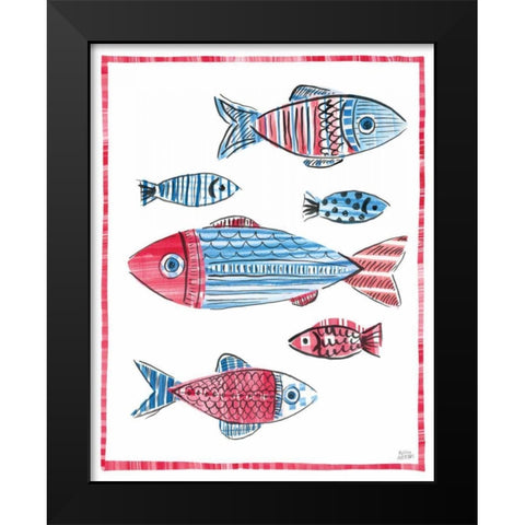 Coastal Americana I Black Modern Wood Framed Art Print by Averinos, Melissa