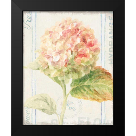 Floursack Florals VI Black Modern Wood Framed Art Print by Nai, Danhui