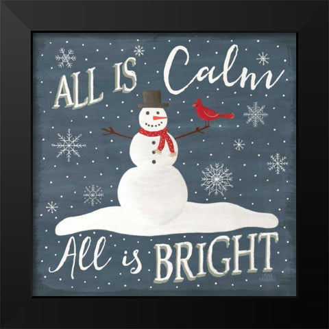 Christmas Cheer IV Black Modern Wood Framed Art Print by Marshall, Laura
