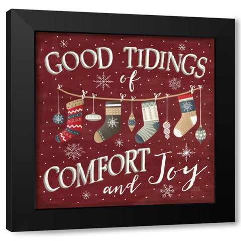 Christmas Cheer VI Black Modern Wood Framed Art Print by Marshall, Laura