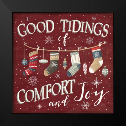 Christmas Cheer VI Black Modern Wood Framed Art Print by Marshall, Laura