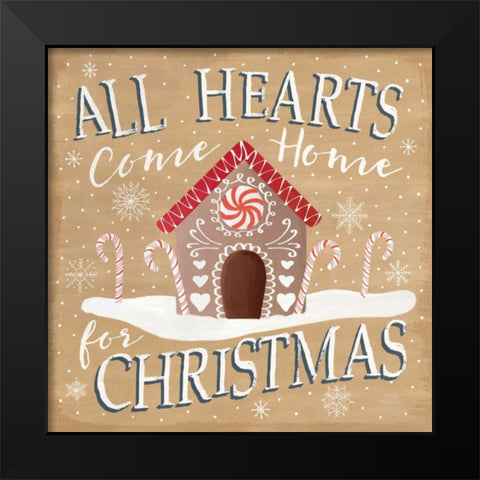 Christmas Cheer VII Black Modern Wood Framed Art Print by Marshall, Laura