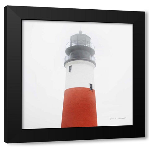 Sankaty Head Light Black Modern Wood Framed Art Print by Marshall, Laura