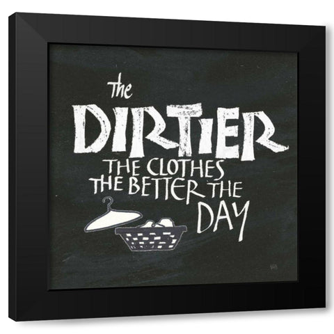 Laundry Room IV Black Modern Wood Framed Art Print with Double Matting by Paschke, Chris