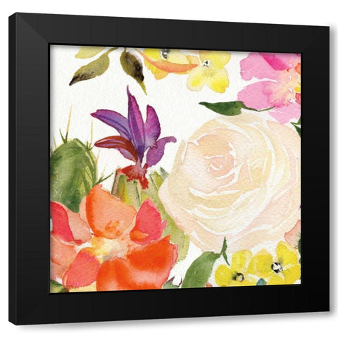 Desert Rose I Black Modern Wood Framed Art Print with Double Matting by Rice, Kristy