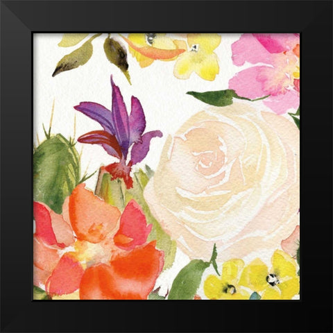 Desert Rose I Black Modern Wood Framed Art Print by Rice, Kristy