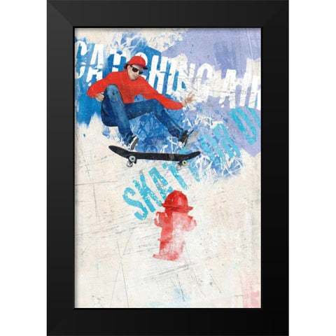 Catching Air I Black Modern Wood Framed Art Print by Tillmon, Avery