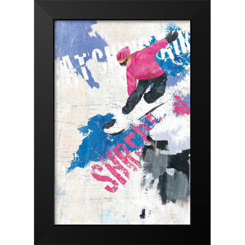 Catching Air II Black Modern Wood Framed Art Print by Tillmon, Avery