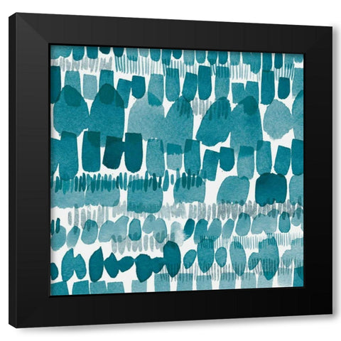 Hustle and Bustle II Black Modern Wood Framed Art Print with Double Matting by Hershey, Moira