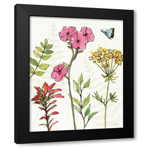 Simply Petals VI Black Modern Wood Framed Art Print by Tavoletti, Anne