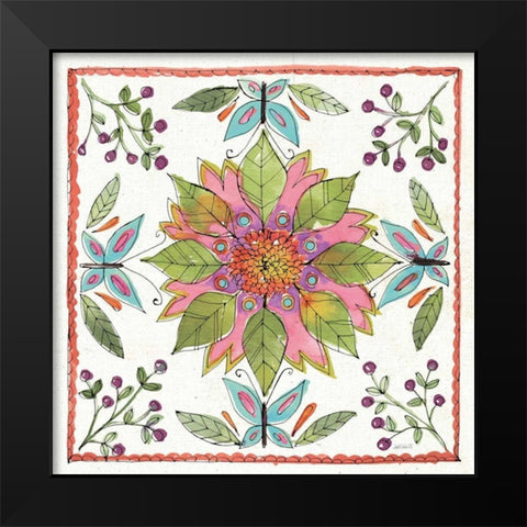 Simply Petals IX Black Modern Wood Framed Art Print by Tavoletti, Anne