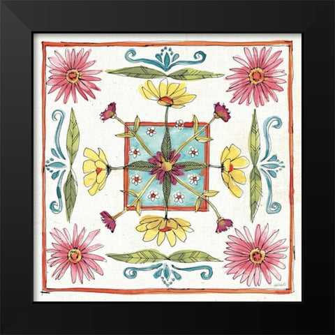 Simply Petals X Black Modern Wood Framed Art Print by Tavoletti, Anne