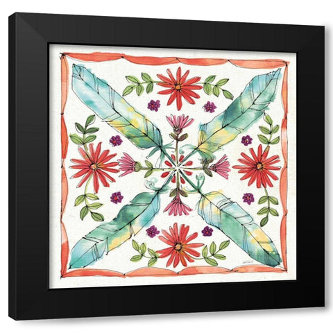 Simply Petals XI Black Modern Wood Framed Art Print with Double Matting by Tavoletti, Anne