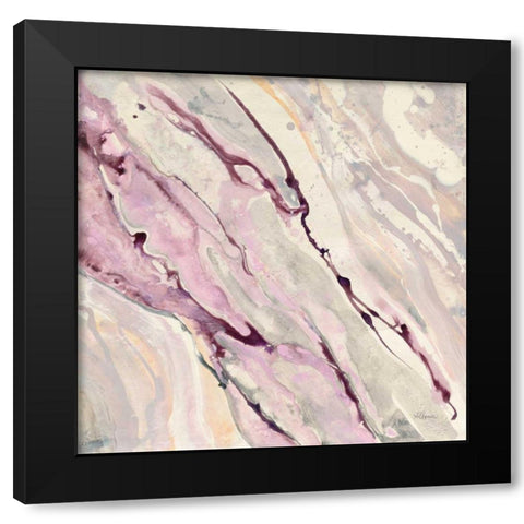 Flowing II Black Modern Wood Framed Art Print with Double Matting by Hristova, Albena
