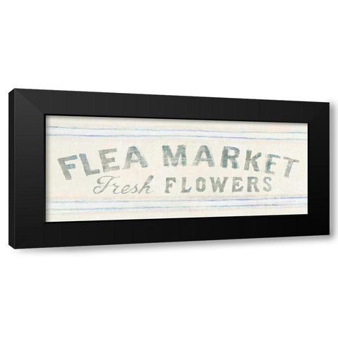 Floursack Florals XII Crop Black Modern Wood Framed Art Print with Double Matting by Nai, Danhui