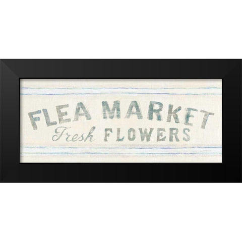 Floursack Florals XII Crop Black Modern Wood Framed Art Print by Nai, Danhui