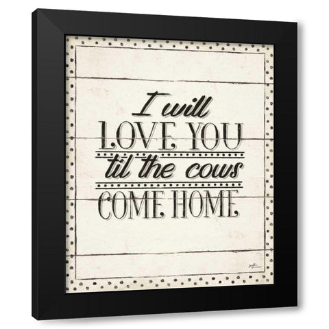 Country Thoughts XIV Black Modern Wood Framed Art Print with Double Matting by Penner, Janelle