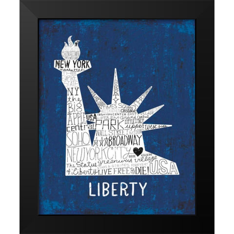 Iconic NYC II Black Modern Wood Framed Art Print by Mullan, Michael