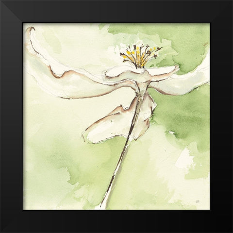 After Dogwood II Black Modern Wood Framed Art Print by Paschke, Chris