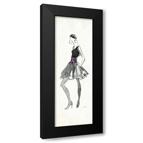 Purple Flair I Black Modern Wood Framed Art Print by Tavoletti, Anne