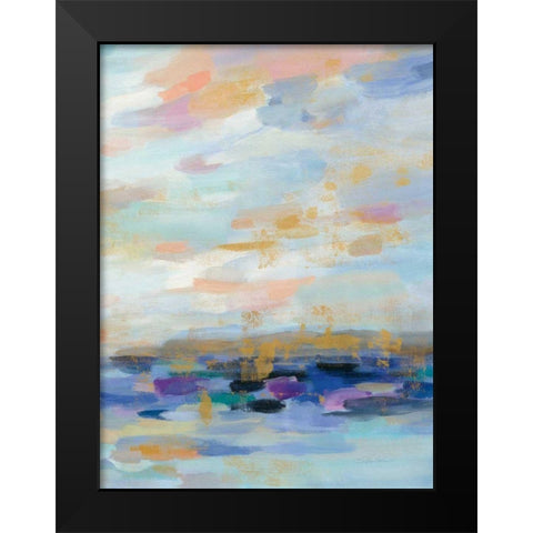 Golden Sunrise III Black Modern Wood Framed Art Print by Vassileva, Silvia