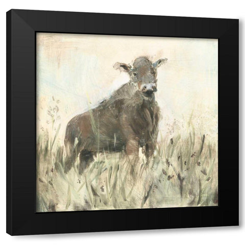 The Grazer Neutral Black Modern Wood Framed Art Print with Double Matting by Schlabach, Sue