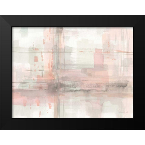 Intersect I Black Modern Wood Framed Art Print by Nai, Danhui