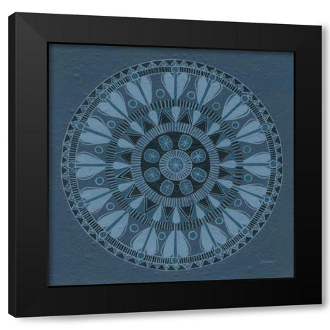 Adire III Black Modern Wood Framed Art Print by Lovell, Kathrine
