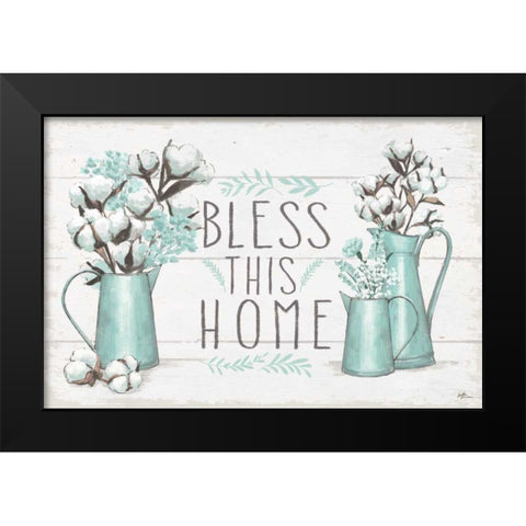 Blessed I Black Modern Wood Framed Art Print by Penner, Janelle