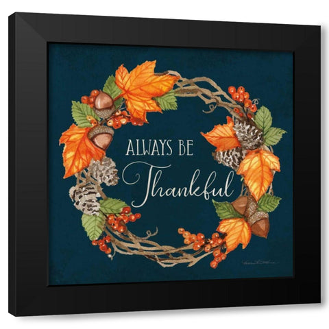 Autumn Splendor III Black Modern Wood Framed Art Print by McKenna, Kathleen Parr