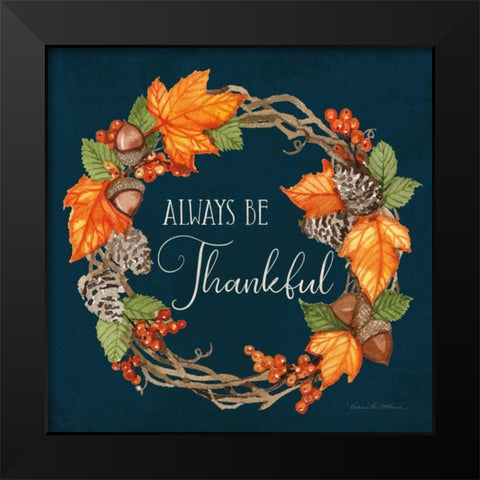 Autumn Splendor III Black Modern Wood Framed Art Print by McKenna, Kathleen Parr