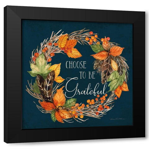 Autumn Splendor IV Black Modern Wood Framed Art Print with Double Matting by McKenna, Kathleen Parr