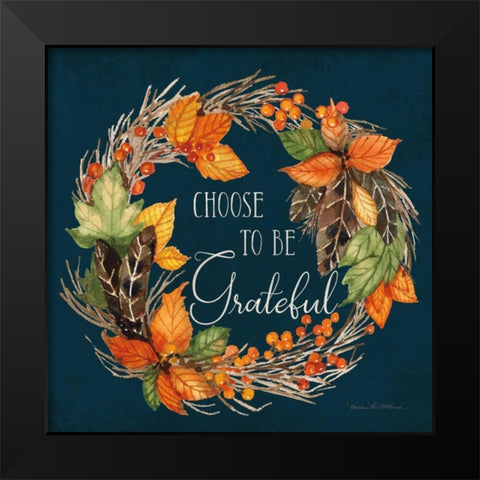 Autumn Splendor IV Black Modern Wood Framed Art Print by McKenna, Kathleen Parr