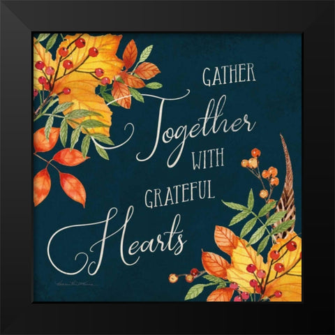 Autumn Splendor V Black Modern Wood Framed Art Print by McKenna, Kathleen Parr