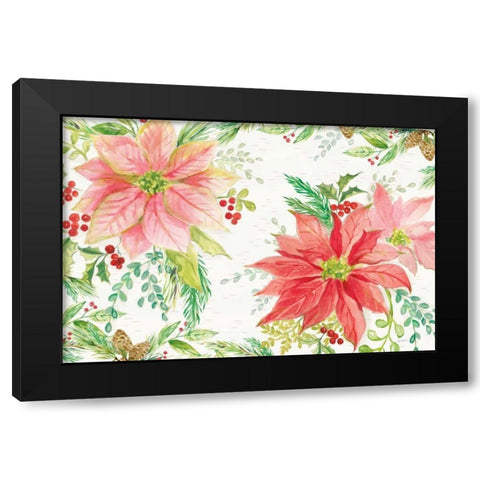 Winter Blooms I Black Modern Wood Framed Art Print with Double Matting by Schlabach, Sue