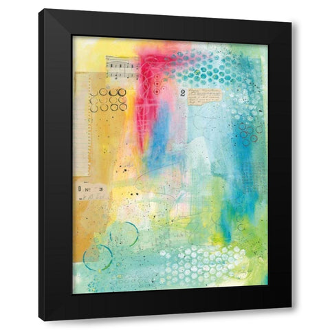 Collage 2 Black Modern Wood Framed Art Print with Double Matting by Prahl, Courtney