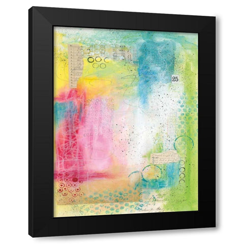 Collage 25 Black Modern Wood Framed Art Print with Double Matting by Prahl, Courtney