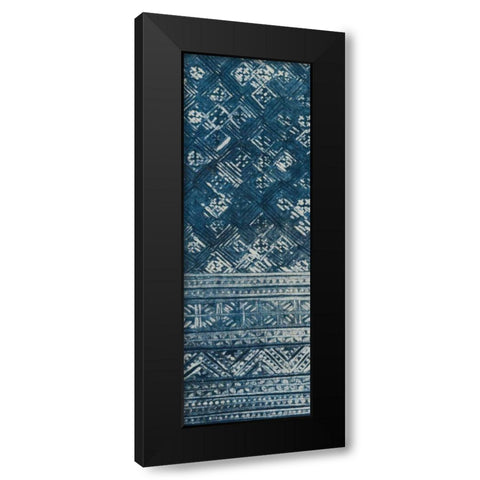 Indochina Batik I Black Modern Wood Framed Art Print by Wild Apple Portfolio