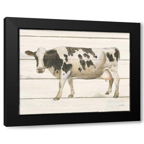 Country Cow VI Black Modern Wood Framed Art Print by Wiens, James