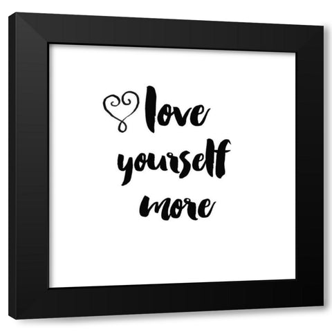 Self Reflection I Black Modern Wood Framed Art Print with Double Matting by Wild Apple Portfolio