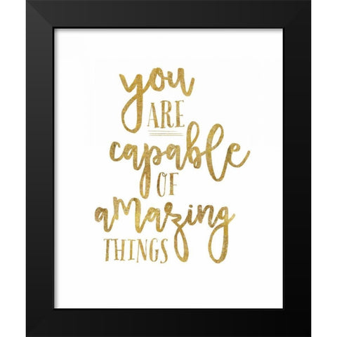 Self Reflection IV Black Modern Wood Framed Art Print by Wild Apple Portfolio