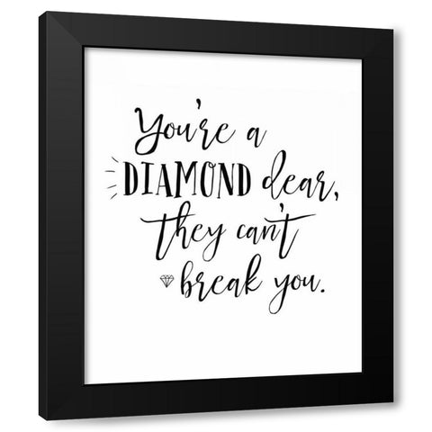 Self Reflection V Black Modern Wood Framed Art Print with Double Matting by Wild Apple Portfolio