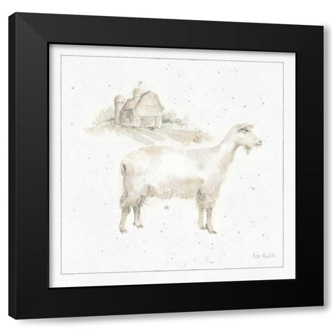Farm Friends VII Neutral Black Modern Wood Framed Art Print with Double Matting by Audit, Lisa
