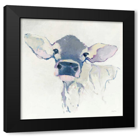 Bessie Neutral Black Modern Wood Framed Art Print with Double Matting by Tillmon, Avery