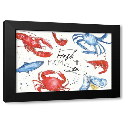 Seafood Shanty I Black Modern Wood Framed Art Print by Tavoletti, Anne