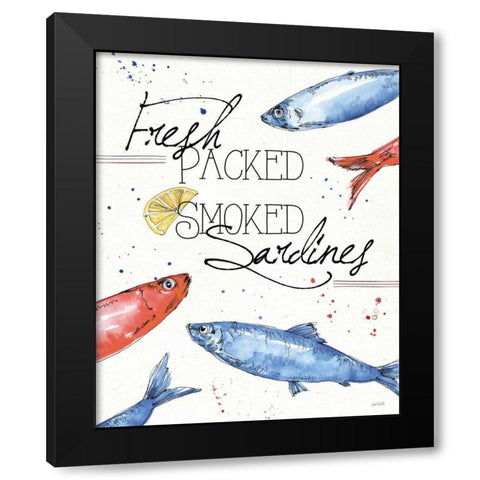 Seafood Shanty III Black Modern Wood Framed Art Print with Double Matting by Tavoletti, Anne